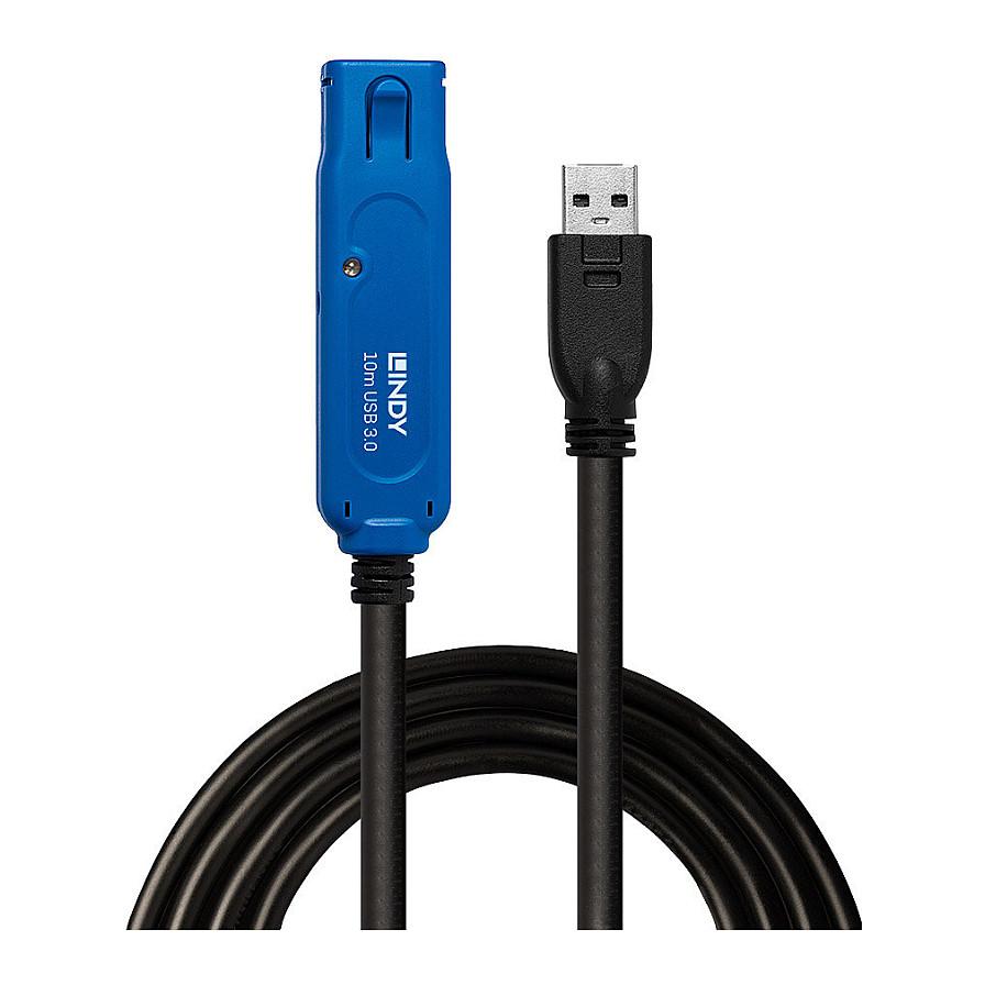 Kabllo USB LINDY 43157, USB 3.0, USB-A Mashkull në USB-A Femër, 5Gbps, 10m, Zgjatuese Aktive - Zezë - 7