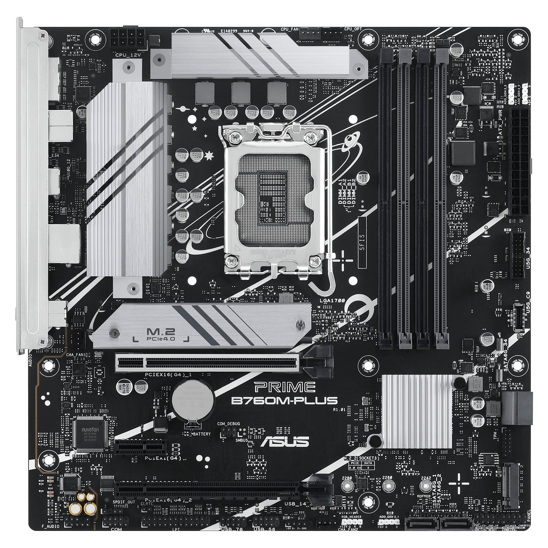 Pllakë Amë MB Intel ASUS PRIME B760M-PLUS / LGA 1700 / DDR5 / mATX / HDMI+DP - 2