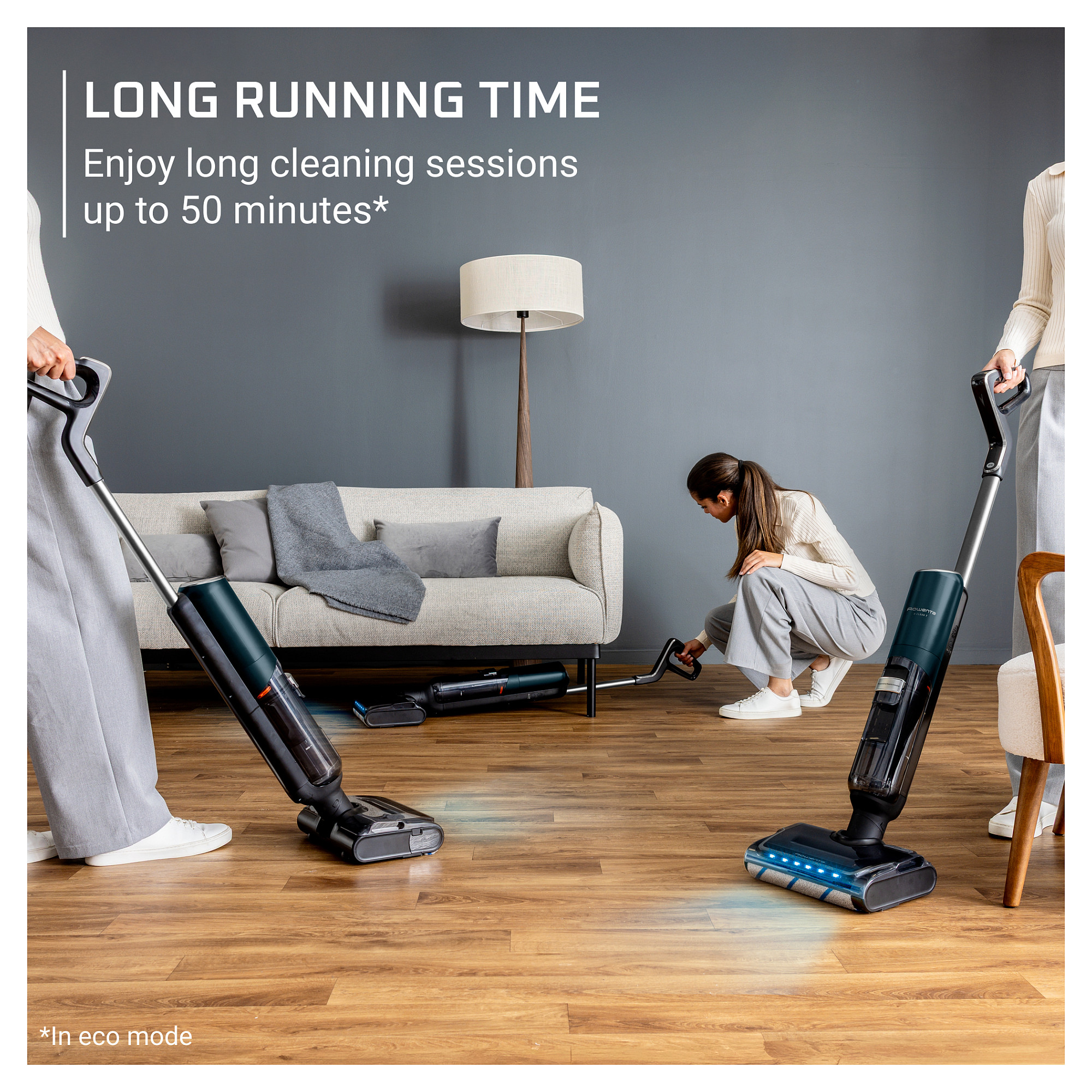Fshesë Robotike Rowenta X-Clean 7 (wet & dry vacuum robot) - Blu e errët / Krom - 9