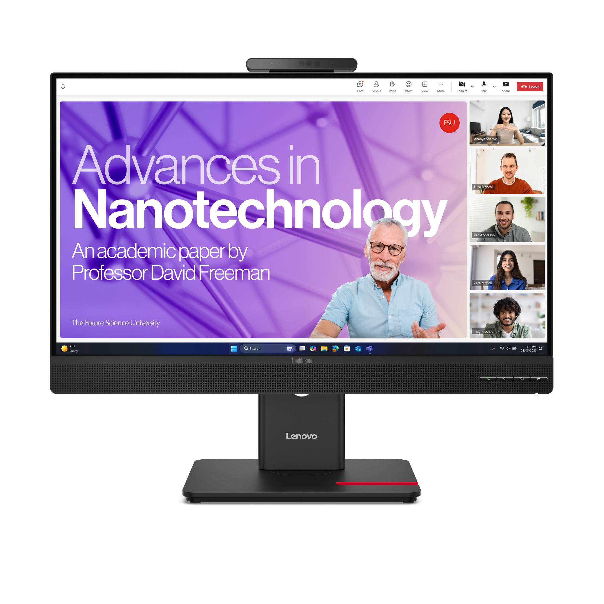 Monitor Lenovo ThinkVision T27QD-4v / 27" / QHD IPS / 120Hz / 4ms / HDMI+DisplayPort+USB-C - Zezë