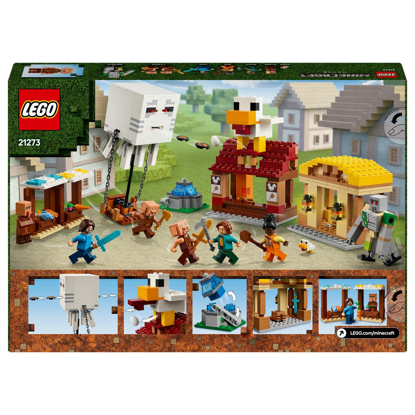 LEGO Minecraft The Ghast Balloon Village Attack - 7