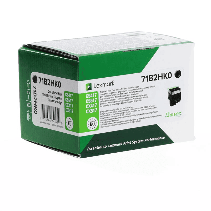 Toner Lexmark 71B2HK0 - Zezë - 1