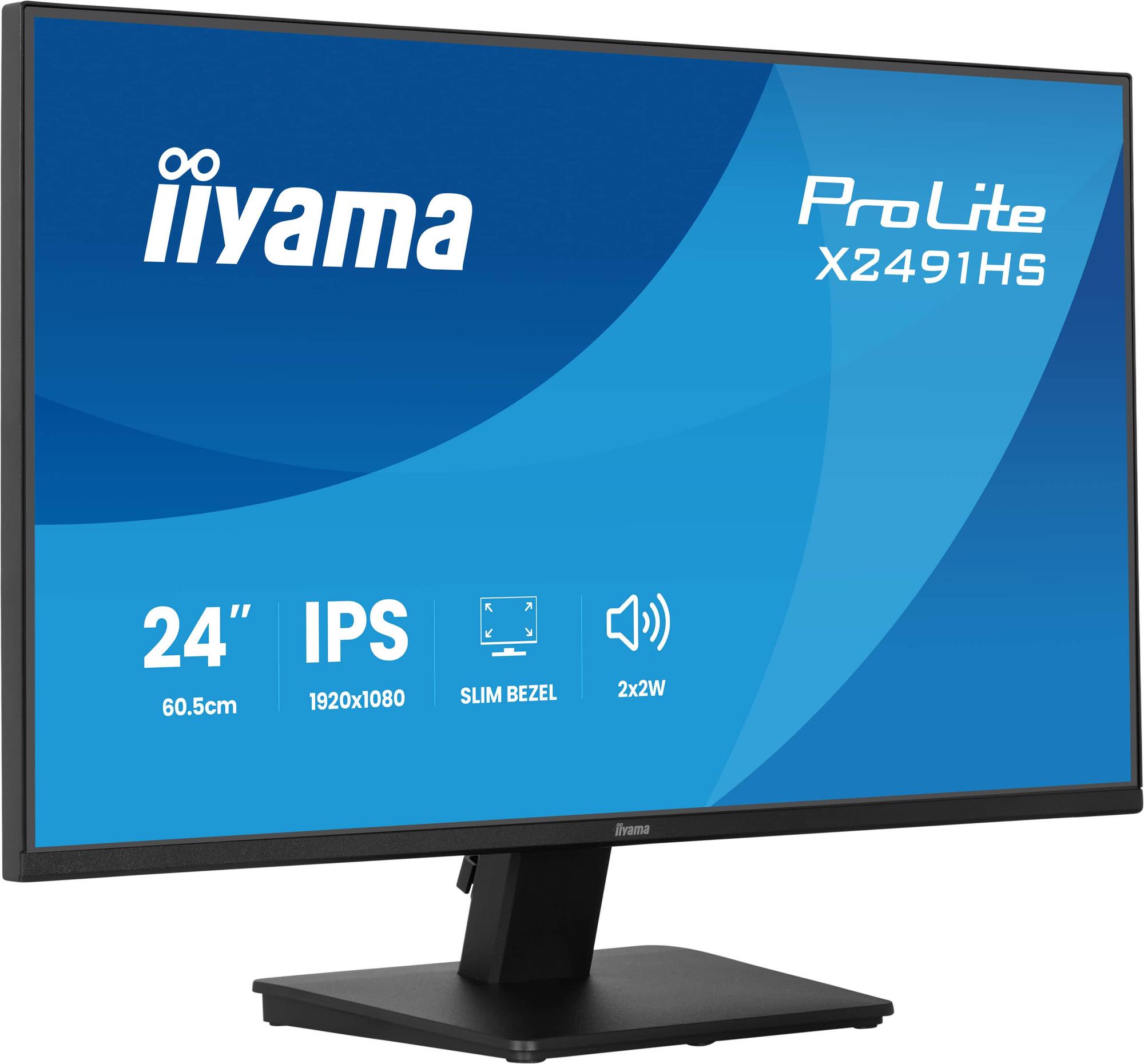 Monitor iiyama ProLite X2491HS-B1 / 23.8" / Full HD IPS / 100Hz / 0.4ms / HDMI+DisplayPort - Zezë - 3