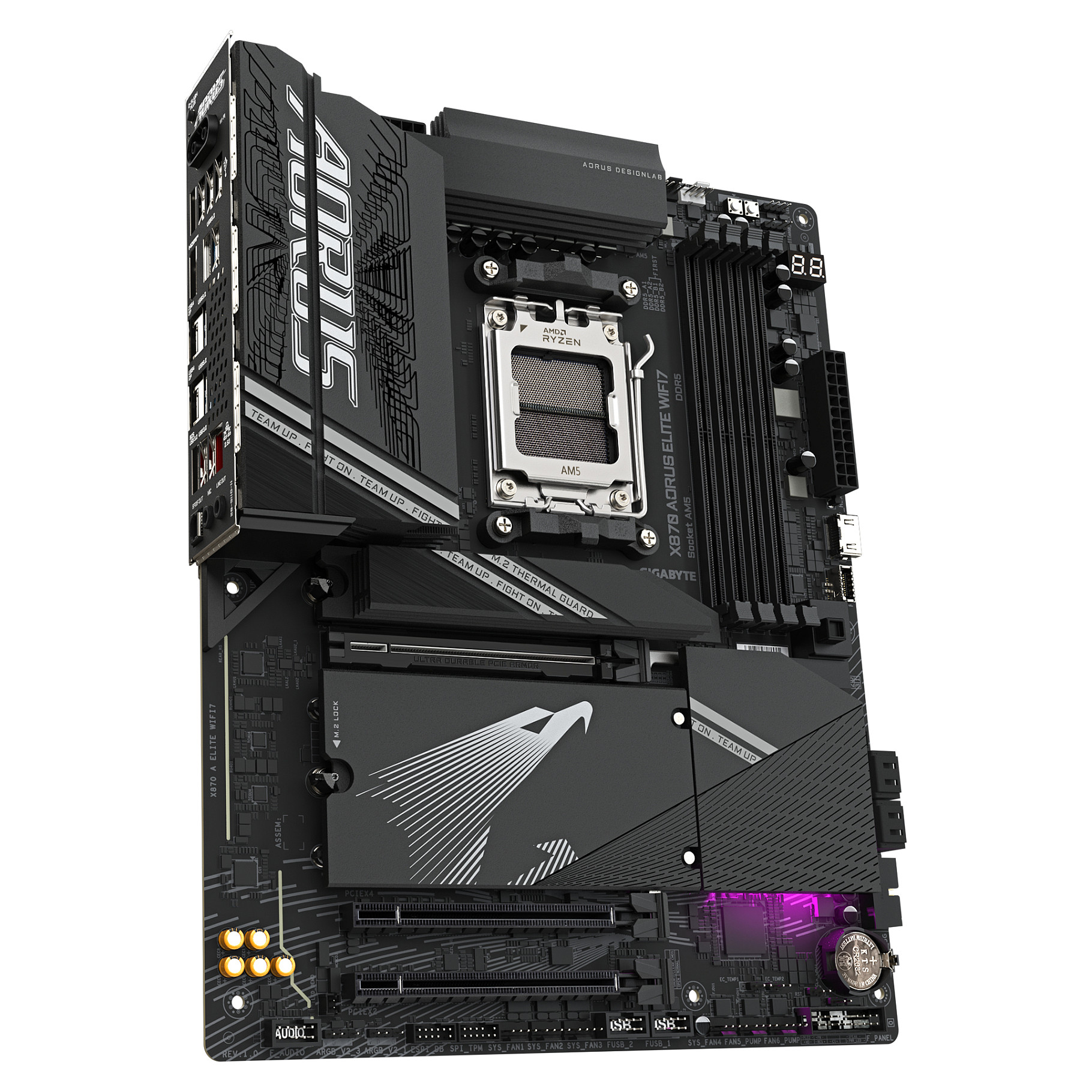 Pllakë Amë MB Intel Gigabyte X870 Aorus Elite Wifi7 / AM5 ATX / DDR5 / HDMI+DP - 3