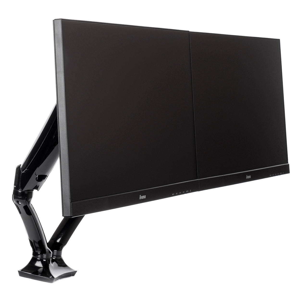 Mbajtëse për Monitor IIYAMA / Table Clamp Duo / 100x100 - Zezë - 9