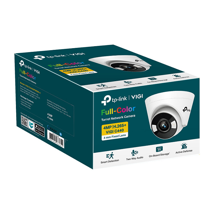 Kamerë Sigurie IP CCTV TP-LINK VIGI C440, 4mm, 4MP, Full-Color Turret - 3