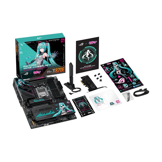 Motherboard ASUS ROG STRIX X870E-H Hatsune Miku Edition, AMD AM5, X870E, DDR5, ATX, PCIe 5.0, Wi-Fi - 11