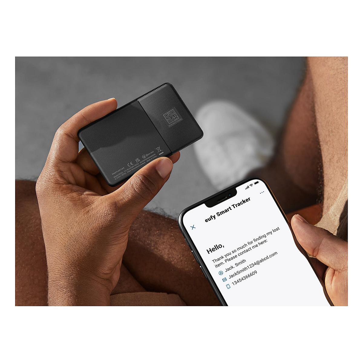 GPS dhe Tags Eufy SmartTrack Card E30 / Bluetooth / Apple Find My / Bateri e Rimbushme / Alarm 80 dB – Zezë - 4