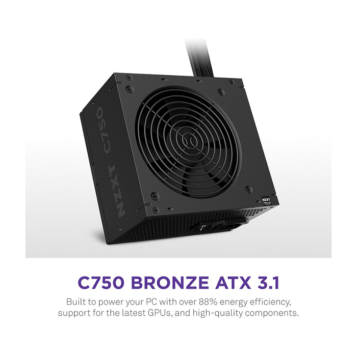 Furnizues Energjie NZXT C750 / 750W / ATX 3.1 / 80 PLUS Bronze - 2