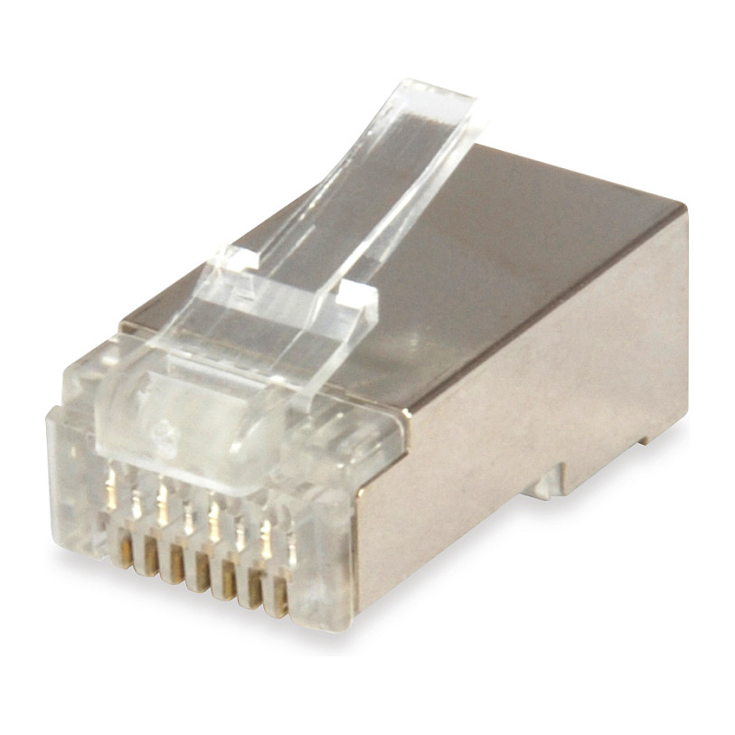 Aksesorë  për Rrjet / Cat6 RJ45 Plug / With Strain Relief / Easy Installation / 100 pcs Bulk - 2