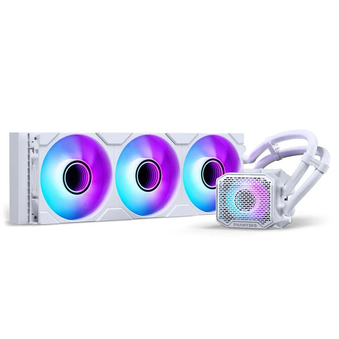 Ftohës për Procesor Phanteks Glacier One 360 M25 G2 / 360mm / 3x120mm / 350-2000 RPM / D-RGB / 72.72 CFM / 20 dBA - Bardhë