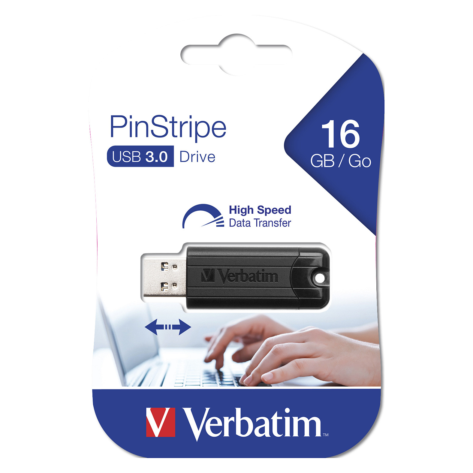 USB Flash Drive Verbatim Store'n'Go PinStripe / 16GB / 3.2 – Zezë - 2