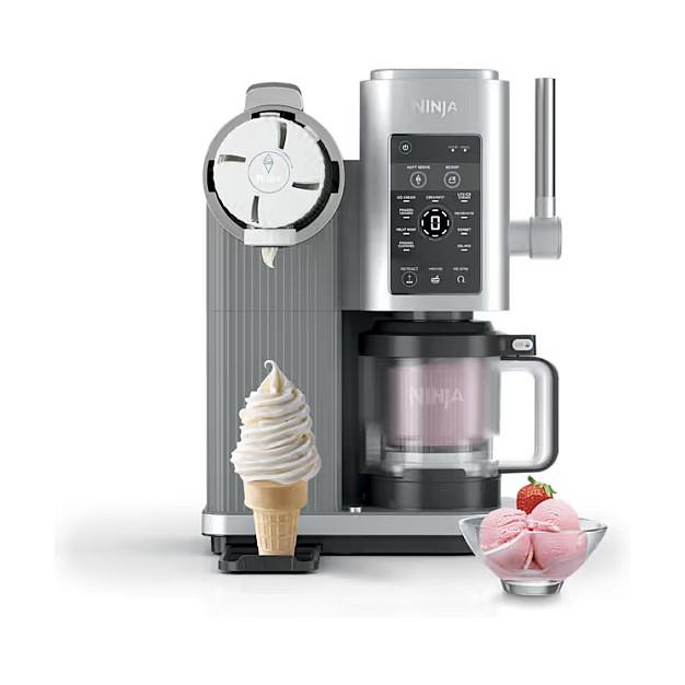 Aparat për Akullore Ninja CREAMi Swirl NC701EU, 800W, 13 Programe, 2 Enë nga 480ml - Argjend