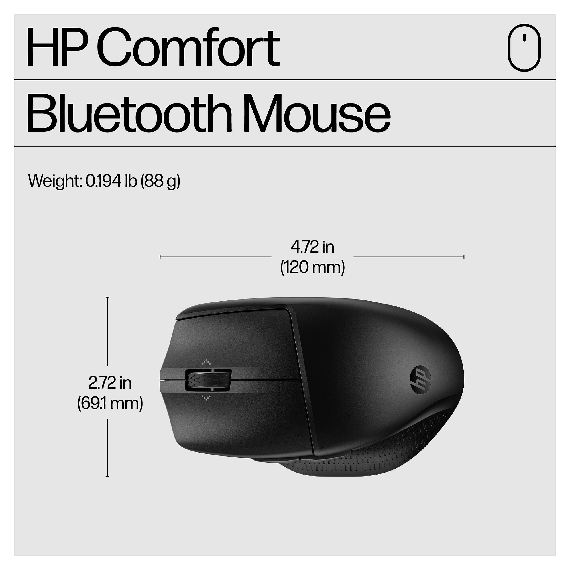 HP 480 Comfort Bluetooth mouse - 5
