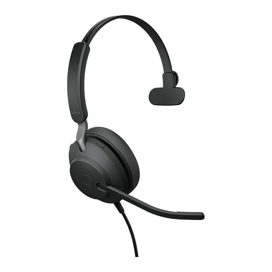 Kufje me Kabllo Jabra Evolve2 40 SE UC Mono / USB-C & USB-A – Zezë - 1