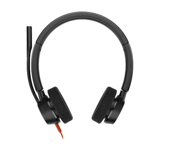 Kufje me kabllo HP Poly Blackwire 3320 Stereo, USB-C, me Adapter USB-C në USB-A, Microsoft Teams – Zezë
