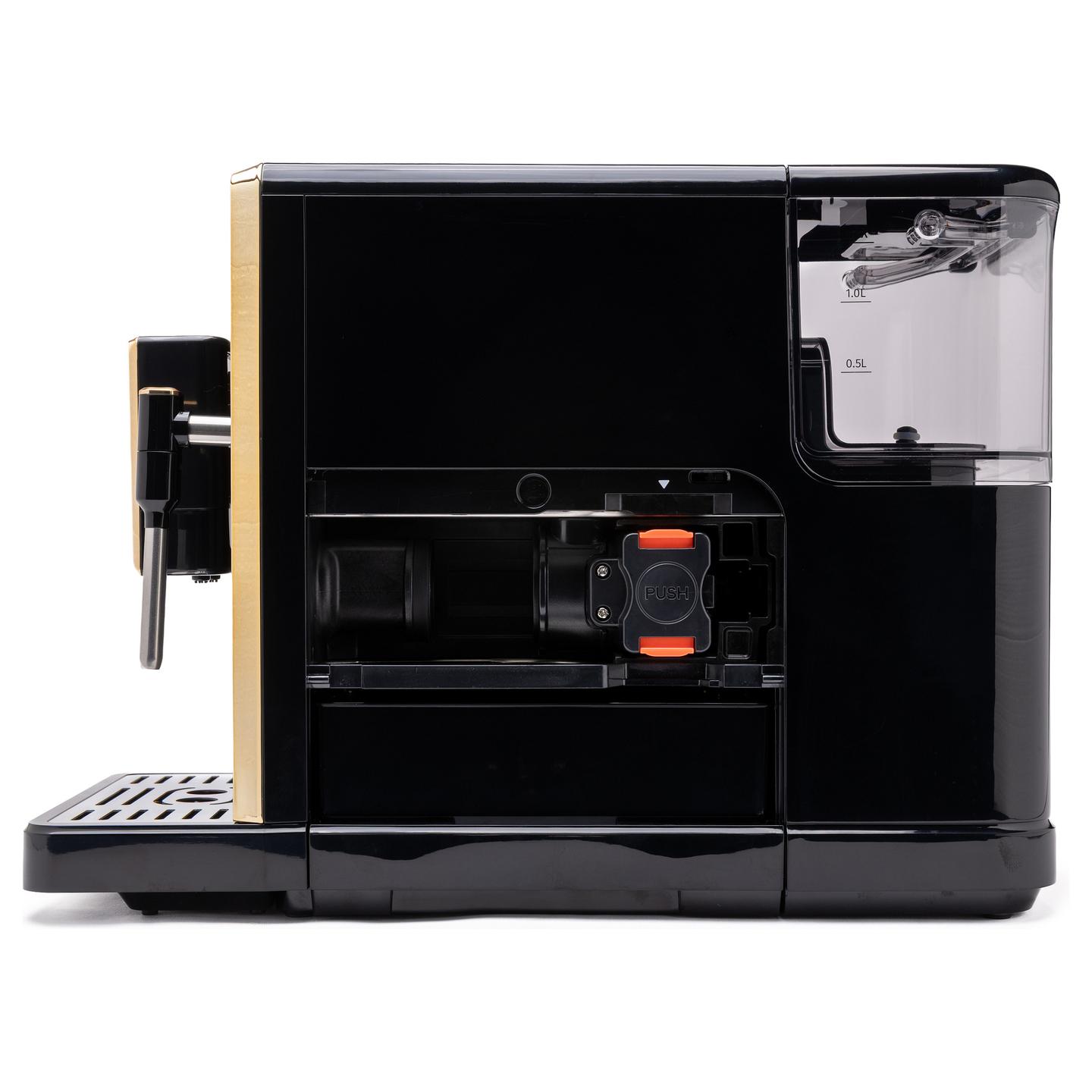 Aparat për Kafe TORNADO TCM-9008A-GS, 1350 W, 20 bar, Mulli i Integruar, 1.5 L - Zezë/Ari - 4