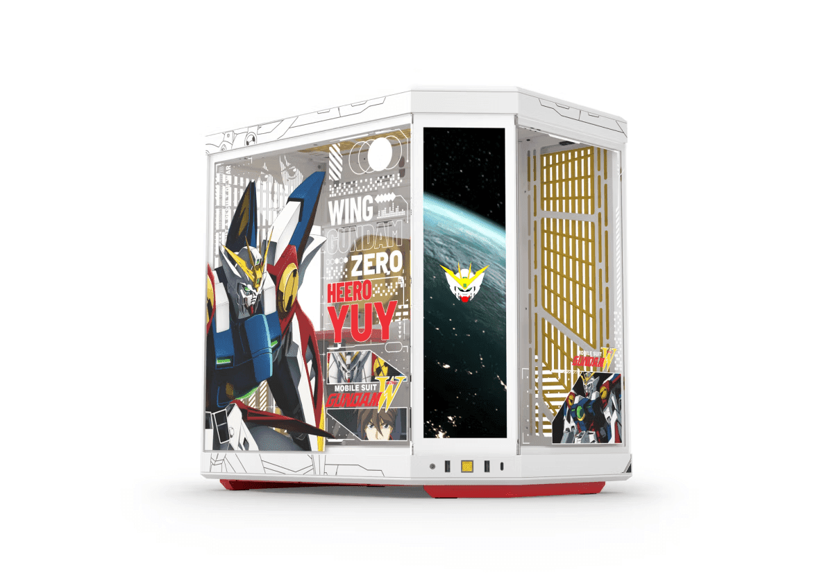 Kasë HYTE Y70 Touch Infinite GUNDAM WING, Dual-Chamber, Midi-Tower, ATX, Tempered Glass