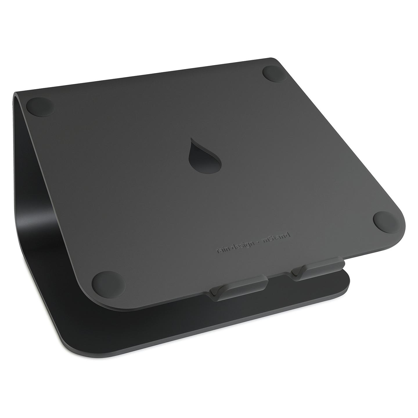 Mbajtës për Laptop Rain Design mStand 10075, për MacBook, Alumini, Ergonomik, Menaxhim Kabllosh - Zezë - 2