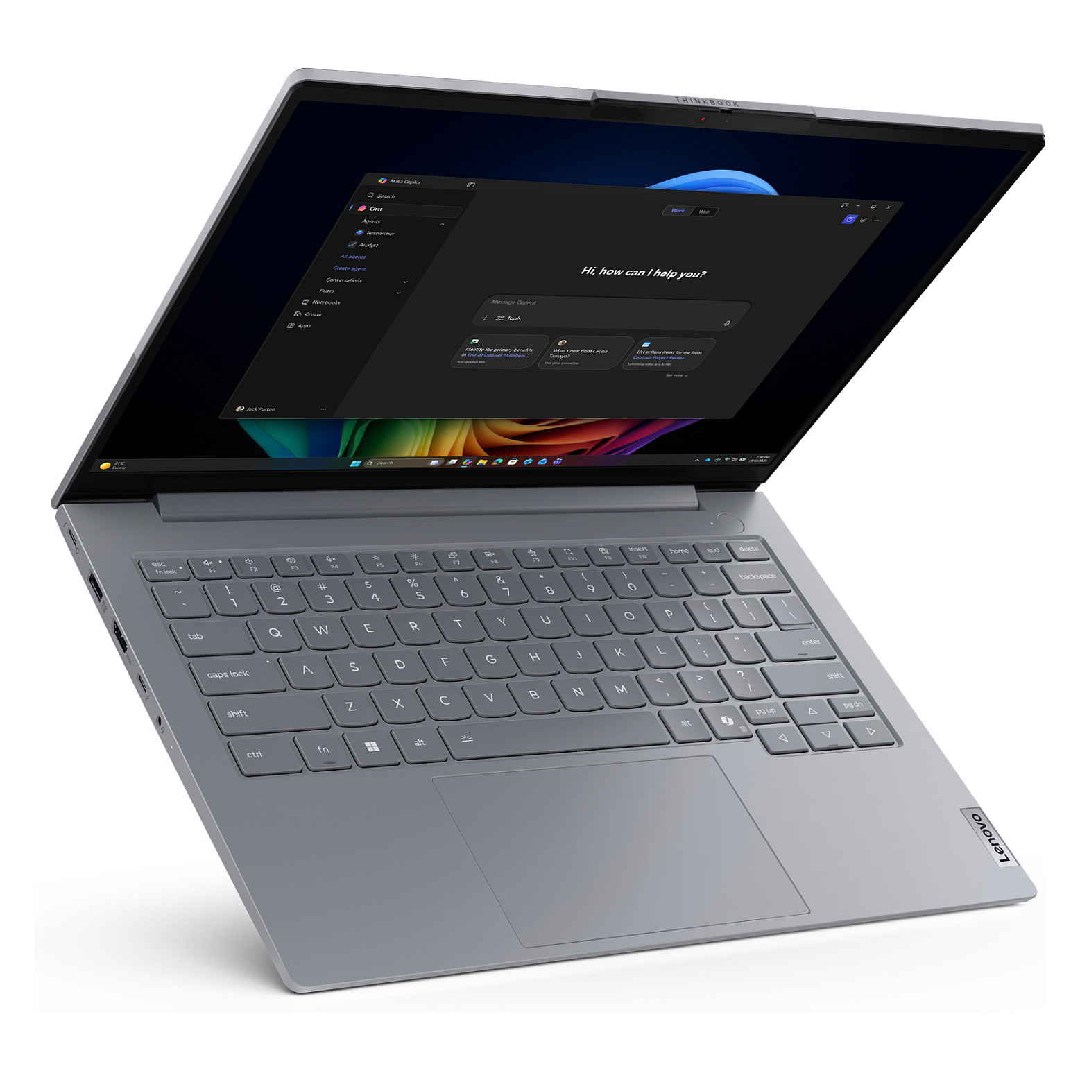 Laptop Lenovo ThinkBook14 G9 / Ultra 5 325 / 16GB DDR5 / 512GB / 14" WUXGA IPS AG 60Hz / Intel Graphics / DE  - Gri - 13