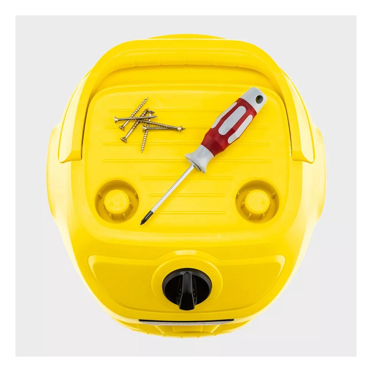Fshesë me Vakum Kärcher WD 2 Plus V-12/4/18 / 1000W / 12L / 220W / 4m / 1.8m – Verdhë - 4