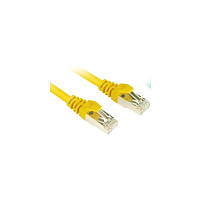 Kabllo për Rrjet Sharkoon RJ45 CAT6 S/FTP / 0.50m – Verdhë - 1