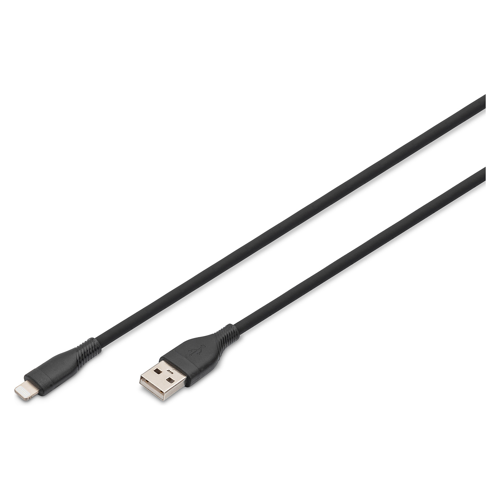 Kabllo USB DIGITUS USB 2.0 Type‑A → Lightning Silicone / 0.5 m – Zezë - 1