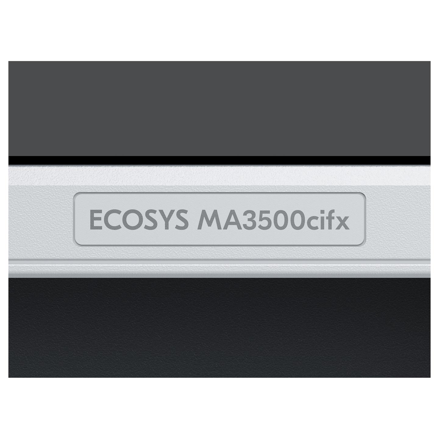 Printer Multifunksional Kyocera ECOSYS MA3500cifx, Laser me Ngjyra, A4, 35 ppm, 1200 × 1200 dpi, USB 2.0, Gigabit Ethernet, Duplex, ADF 100-fletësh, Fax - Bardhë/Zezë - 4