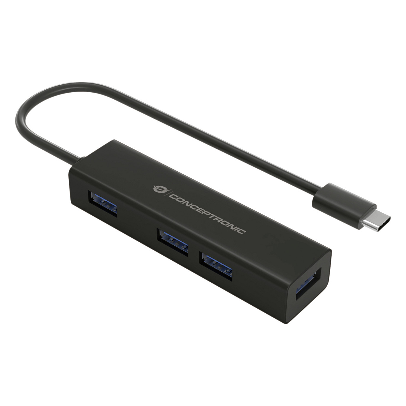 HUB Conceptronic / 4‑Port / USB‑C 3.2 Gen1 → 4x USB‑A 3.0 / Bus‑Powered – Zezë - 1