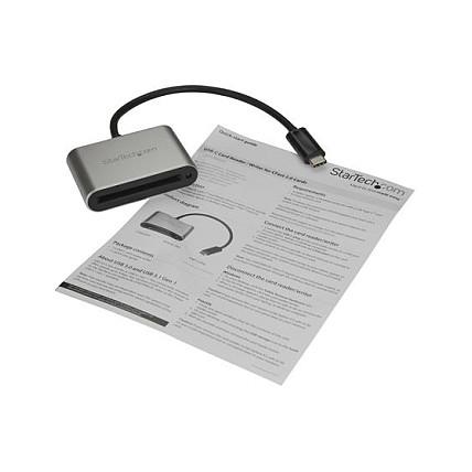 Lexues Kartelash StarTech.com CFASTRWU3C, USB-C 3.2 Gen 1, CFast 1.0/2.0, 5 Gbps, Kabllo e Integruar 20 cm – Argjend - 5