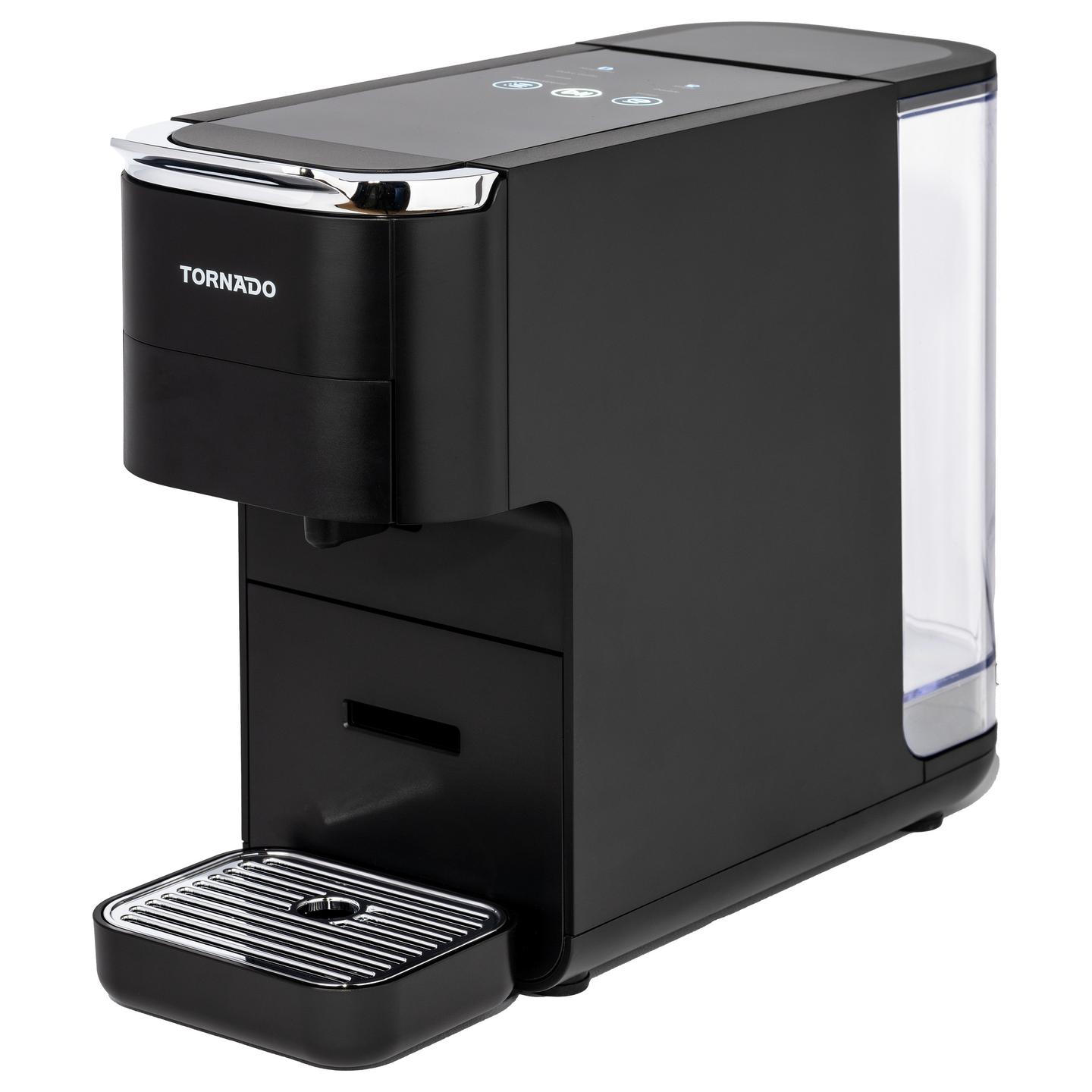 Aparat për Kafe me 5 Sisteme TORNADO TCM7042-GS, 1350 W, 20 bar, Rezervuar 1.5 L – Zezë - 1