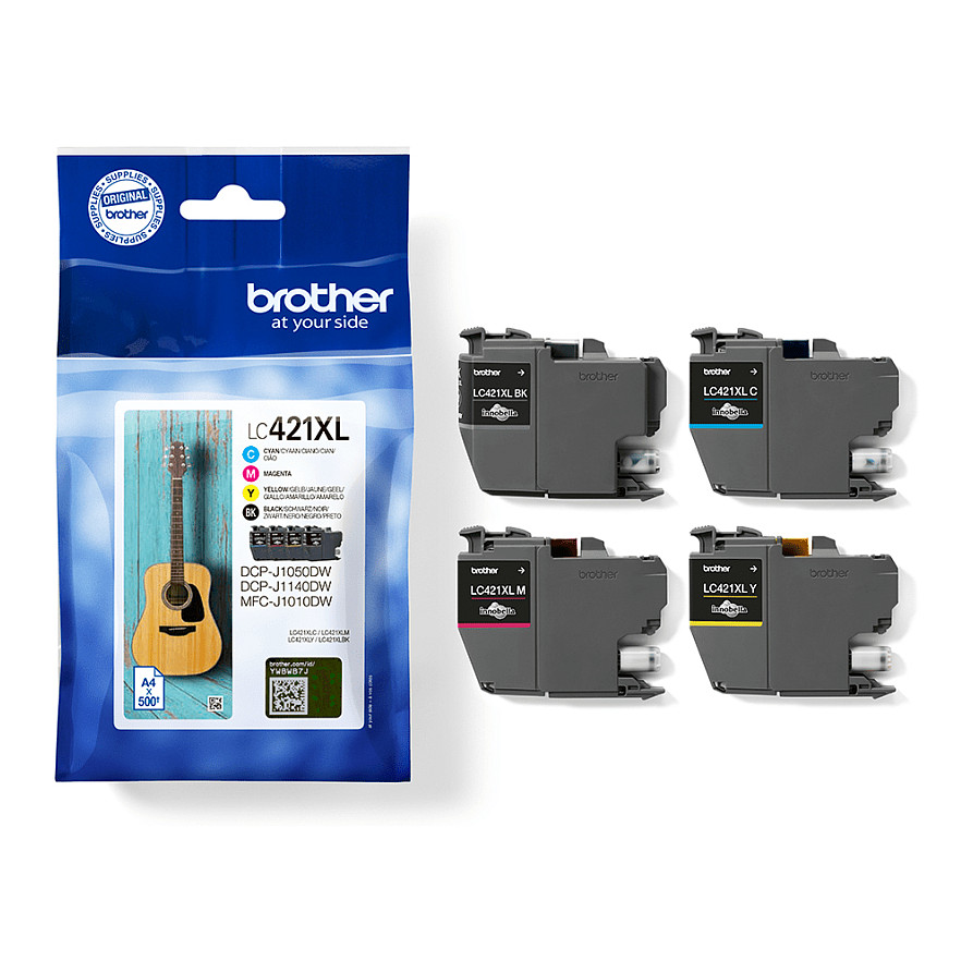 INK Brother LC-426VAL / High Capacity / 500 faqe – Zezë-Blu-Rozë-Verdhë - 1
