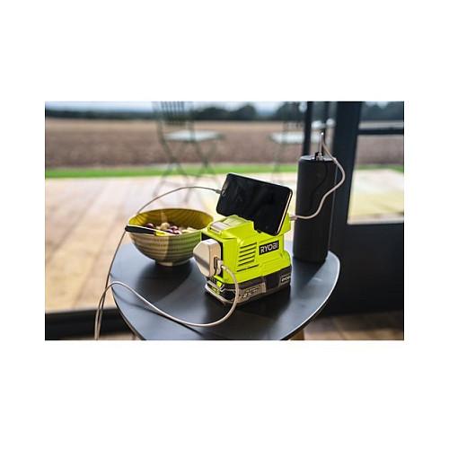 Inverter Ryobi RY18BI150A-0, 18V, 150W, 1x AC, 2x USB-A - Verdhë - 4