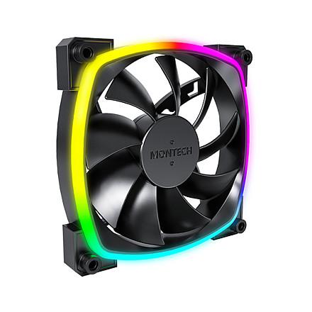 Ftohës për Kasë Montech AX120 / 120mm / 720-1760 RPM / ARGB / PWM – Zezë - 1