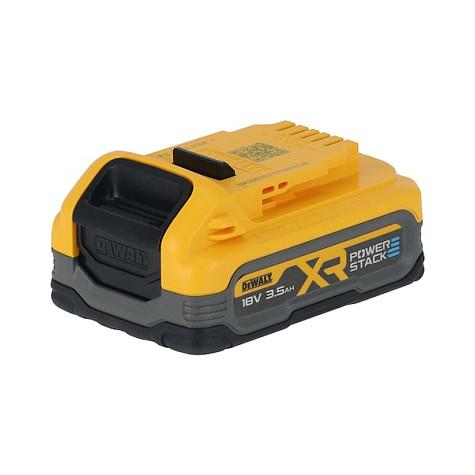Bateri për Vegla DeWALT DCBP318-XJ, 18V, 3.5Ah, Li-Ion, XR POWERSTACK, Bazë Rezistente ndaj Goditjeve - Zezë/Verdhë