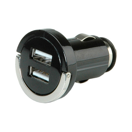 Adapter Telefoni për Veturë VALUE 19.99.1059 / 10W / 2x USB-A / 5V / 2.1A - Zezë - 1