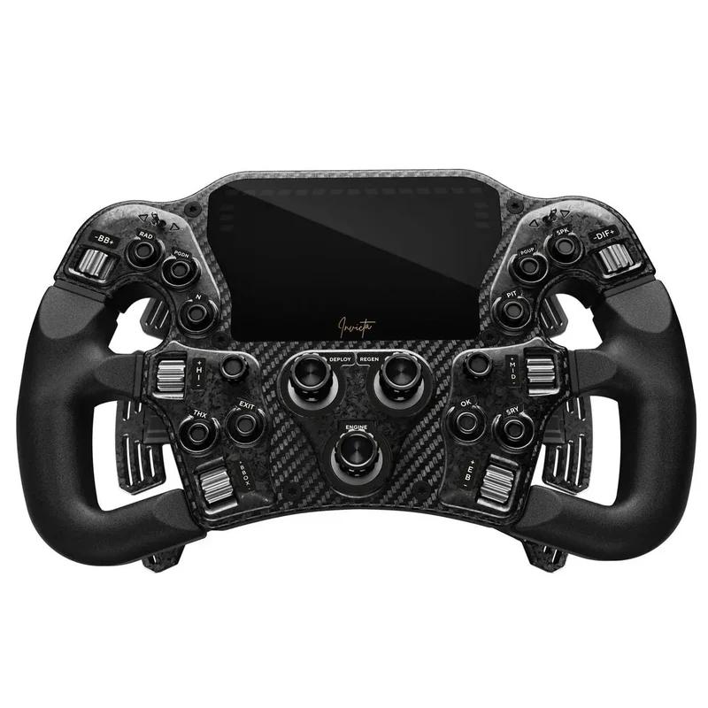 Timon Asetek SimSports Invicta Formula / 300mm / LCD 4.3" / 29 Kontrolle / 144 Inpute / USB-C - Zezë - 1