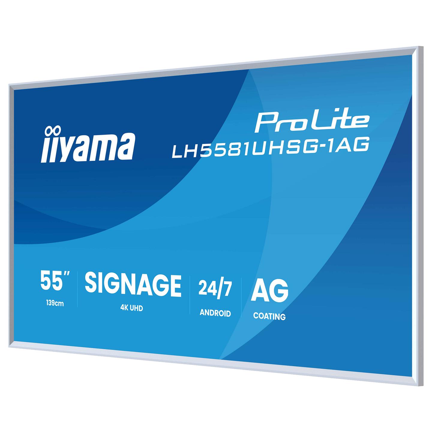 Digital Signage iiyama ProLite LH5581UHSG-1AG, 54.6", 4K UHD, VA, 4GB, 32GB, HDMI, USB - Zezë - 6