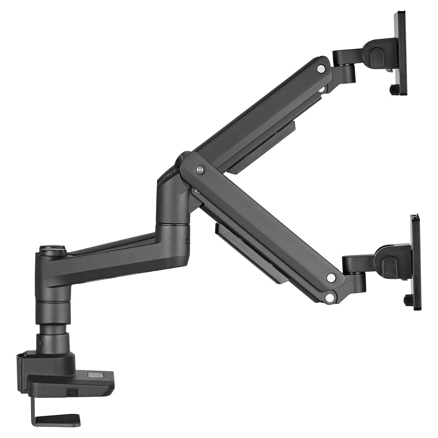 Mbajtëse për Monitor Equip 650182, 2 Monitorë, 17"–35", 20kg për Monitor, VESA 75×75mm/100×100mm - Zezë - 2