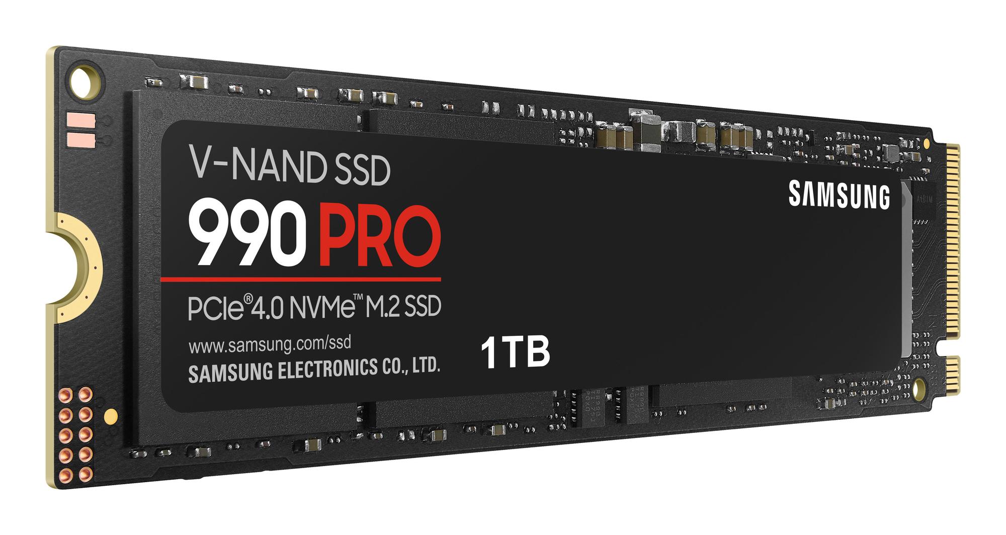 SSD e Brendshme Samsung 990 PRO / MZ-V9P1T0BW / 1TB / M.2 2280 / PCIe 4.0 x4 / NVMe 2.0 – Zezë