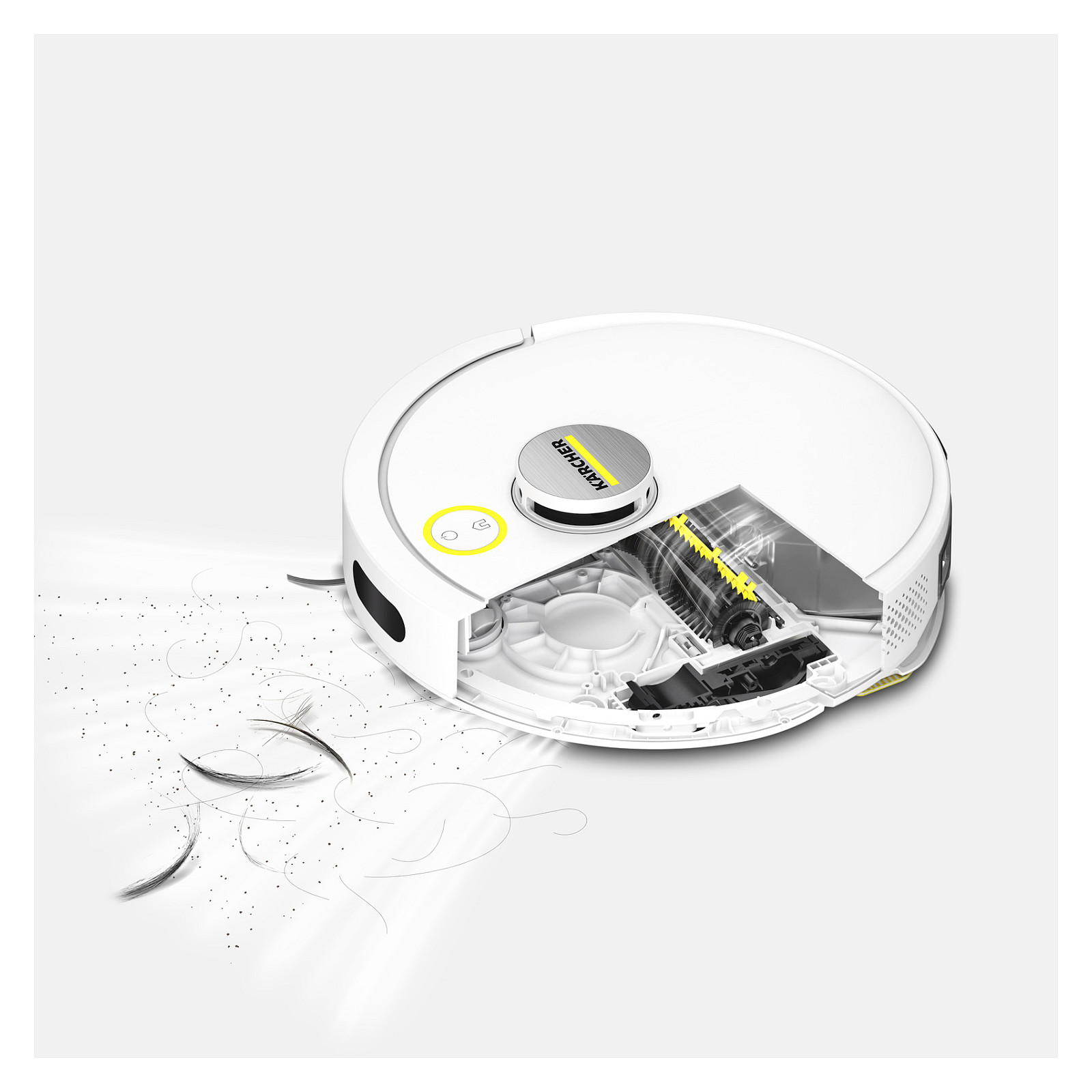 Fshesë Robotike Kärcher RCV 3 Comfort / 17.000Pa / 3200mAh / 0.3L / Wi-Fi / App Control / Mop – Bardhë - 2