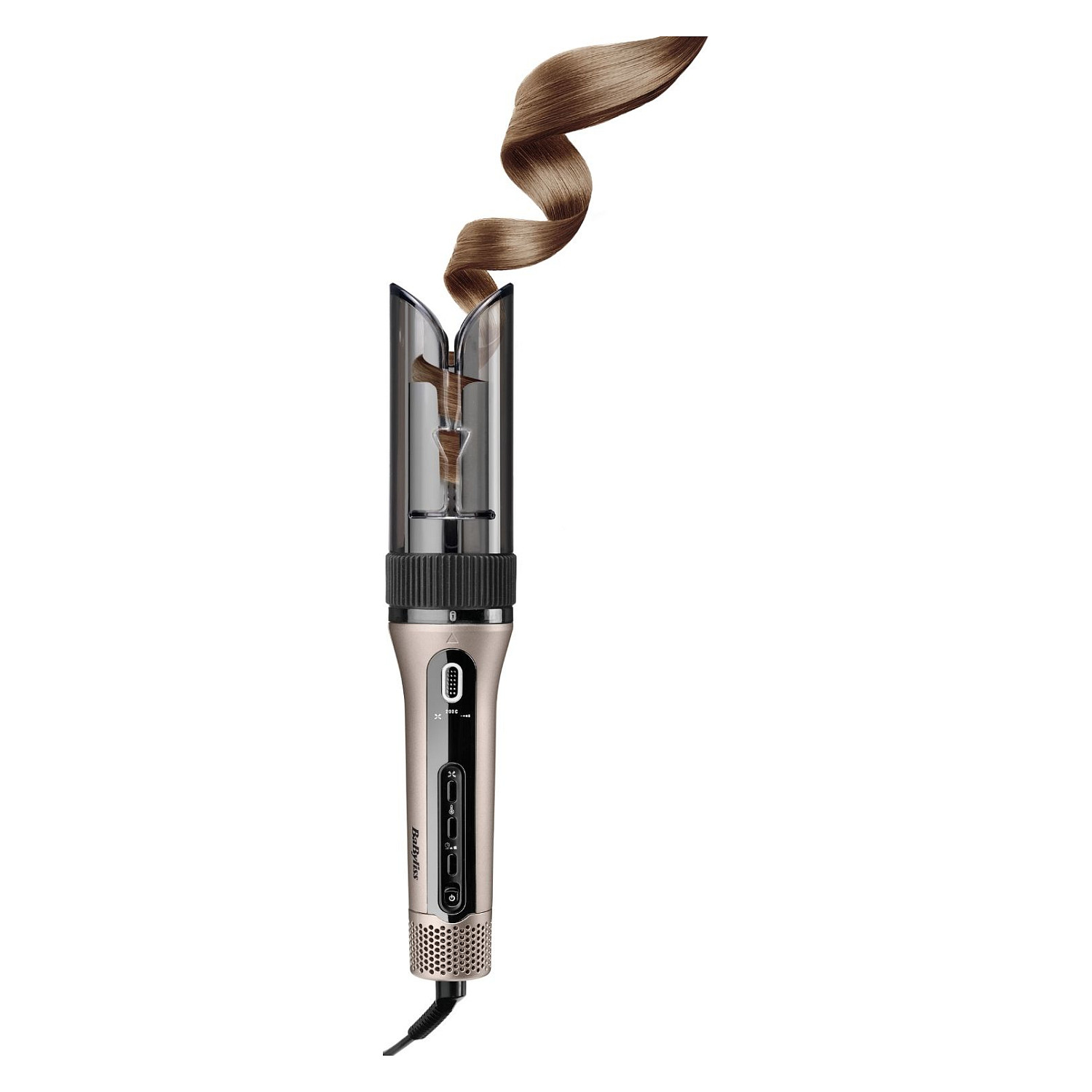 Stilues për flokë për kaçurrela BaByliss Style Secret Air C6688E / Auto-Curl / Ceramic 25mm / 4 Temperatura / 15–25s / 3 Drejtime – Gri/Zezë