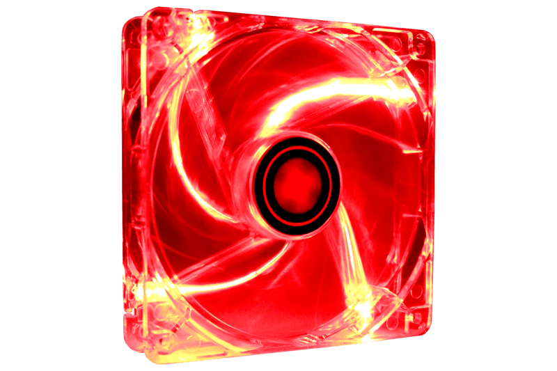 Ftohës për Kasë Xilence XPF120.TR / 120mm / Red LED / 1300 RPM / Hydro Bearing – Transparent