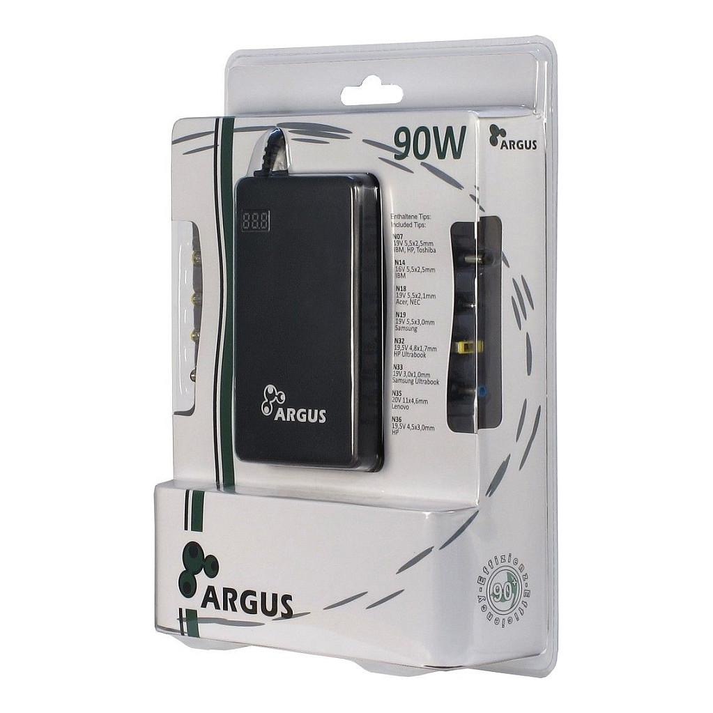 Adapter Inter-Tech Argus NB-90SA / 90W / Universal Notebook / 8 Maja / USB – Zezë - 4