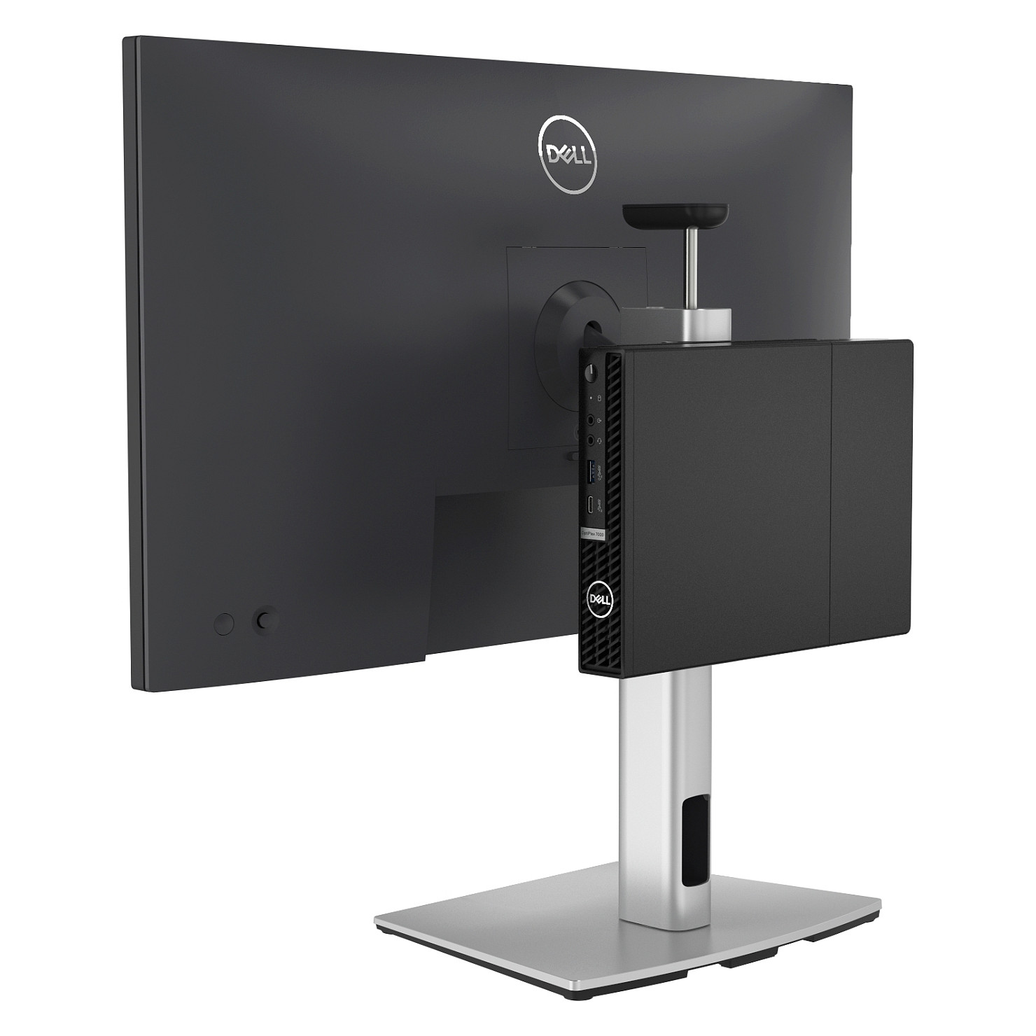 Mbajtëse për Monitor Dell Micro Form Factor All-in-One Stand Monitor Stand 19'-27' 5.8kg Silver - 8