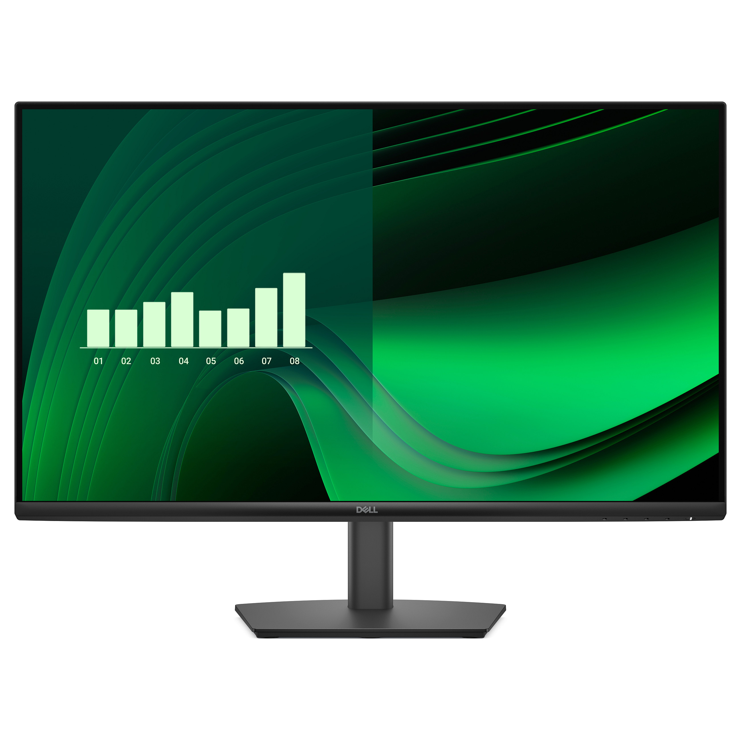 Monitor Dell E2725HM / 27″ / FHD IPS LCD / 100 Hz / 8ms / HDMI + DP + VGA - Zezë - 1