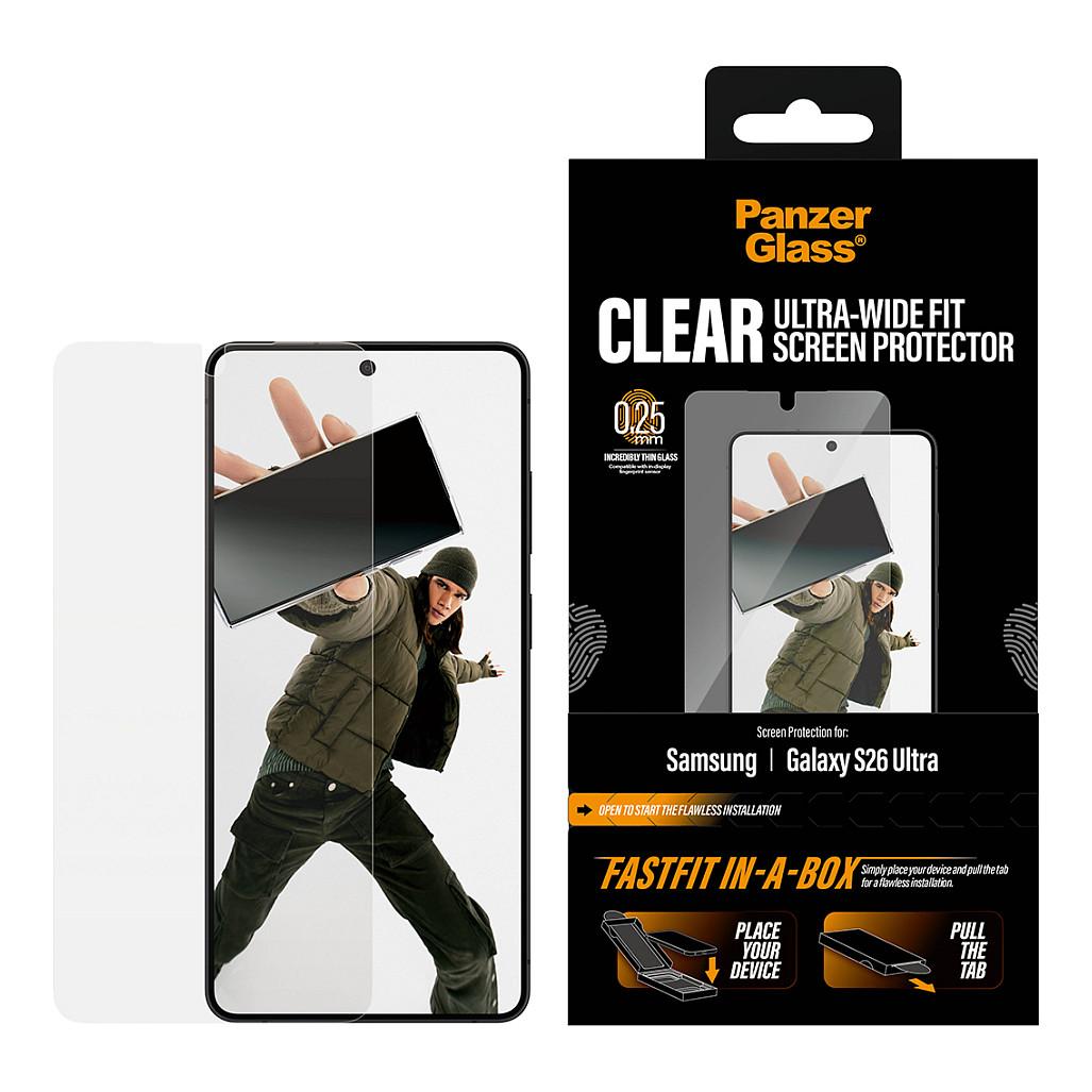 Mbrojtëse për ekran PanzerGlass / Samsung Galaxy S26 Ultra / Ultra-Wide Fit me FastFit in-a-box - Transparente - 2