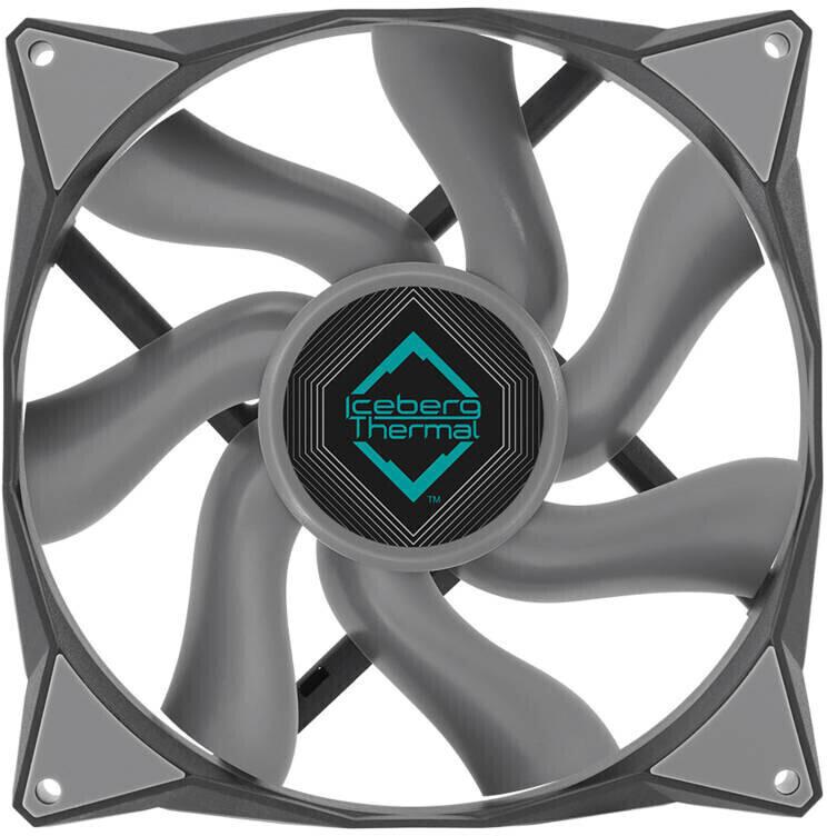 Ftohës për Kasë Iceberg Thermal IceGALE / 140mm / 500-1600 RPM - Hiri