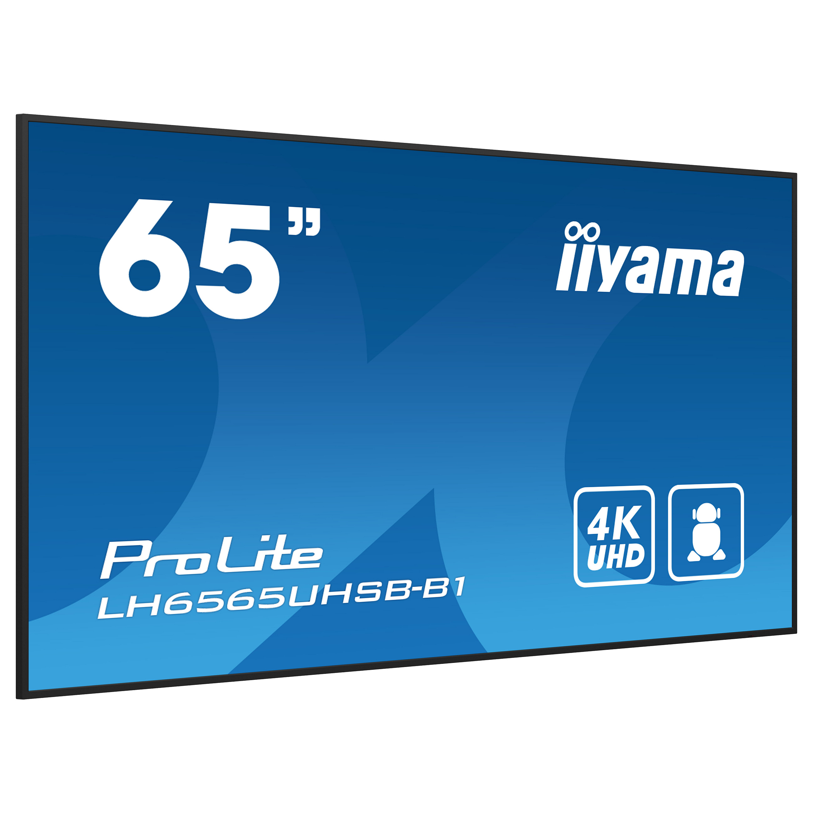 Ekran prezantues iiyama ProLite LH6565UHSB-B1 / 65" / 4K Ultra HD IPS LED / 60 Hz / 8 ms / HDMI + DisplayPort + USB - Zezë - 4