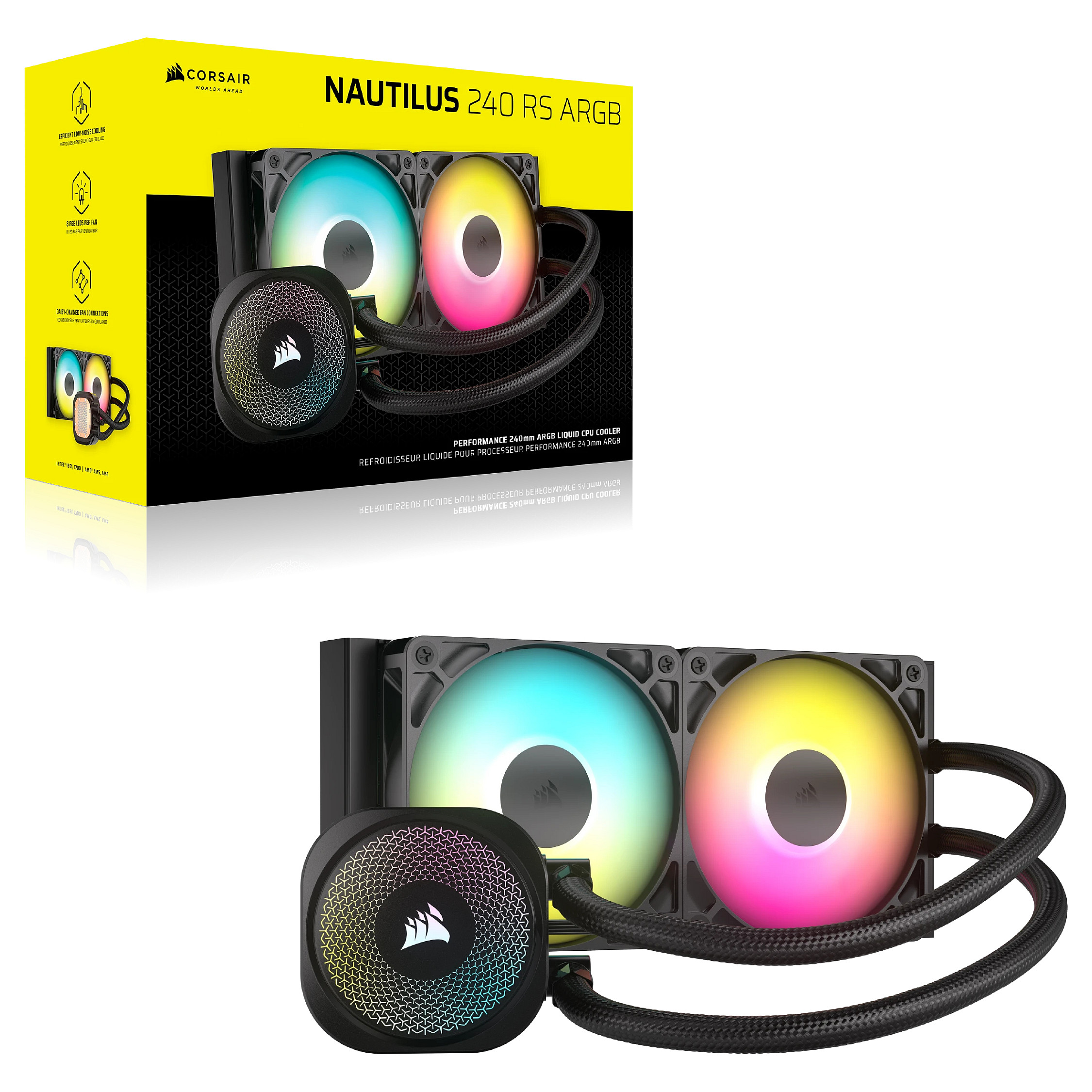Ftohës për Procesor Liquid CORSAIR WAK NAUTILUS 240 RS ARGB. 240mm Radiator - 2